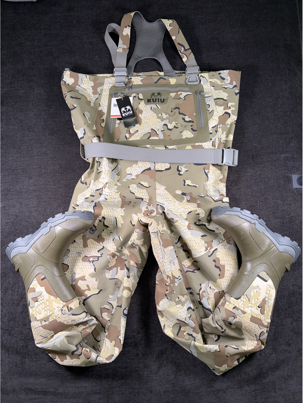 Kuiu HD Flex Wader with Boots XL 11 Camo Waterproof Hunting Fishing Gear
